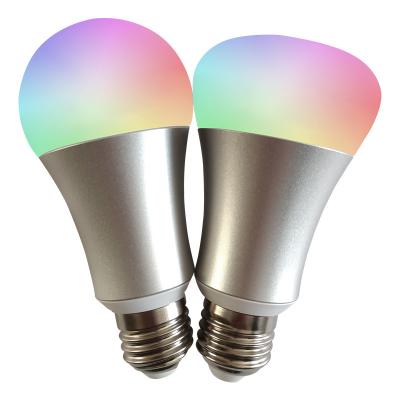 China Hot Selling 7w Smart Desktop Plastic Aluminum Led Bulbs RGB Colorful Smart Bulbs With Wifi Control for sale