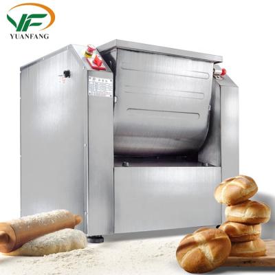 China Luxury Horizontal Commercial Flour Mixer Commercial Supply 50KG Bread Dough Mixer Machine Pizza Mixer Industrial Kneader Kneader for sale