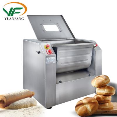 China Factory 25KG Snack Dough Mixer Pizza Machine Horizontal Commercial Flour Mixer Industrial Bread Dough Mixer for sale