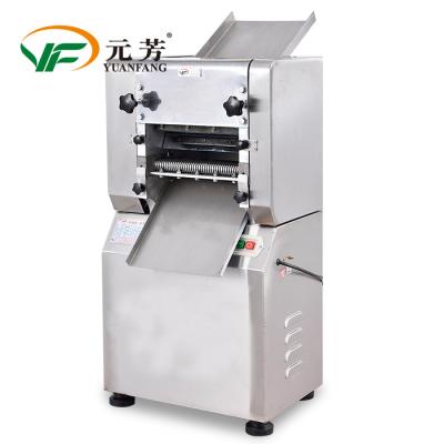 China Low Energy 35KG/H Electric Pizza Dough Press Machine Commercial 290mm Roller Dough Sheeter With Cutter for sale