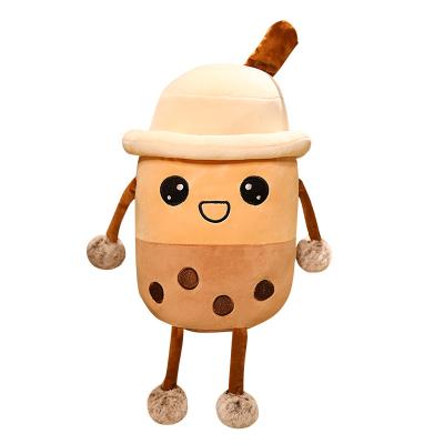 China 2022 Creative Plush Cartoon Milk Tea Shaped To Sit Cute Funny Dolls For Adults And Children Plush Stuffed Toys for sale