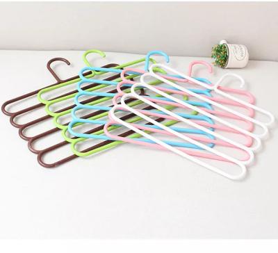 China Non-slip multi-functional casual multi-functional household coat hanger 5-layer storage plastic pants coat belt towel hanger for sale