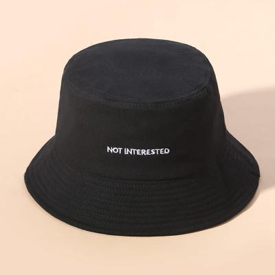 China New Korean fashion fisherman men's and women's pure black hat all-match version all-match sun hat fishing student couples hat for sale