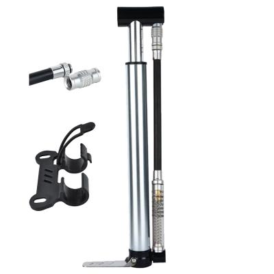 China Factory Price Bicycle Mini Pump Portable Light Bike Plastic Tire Pump With Gauge for sale