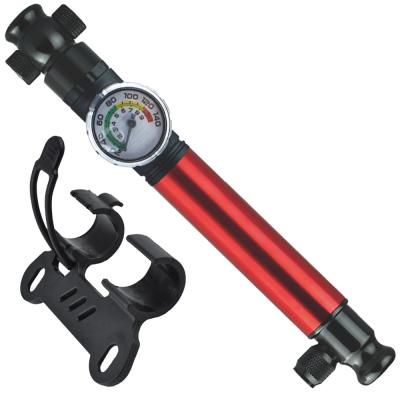 China Multifunctional Aluminum/Alloy Cycle Tire Repairing Tools Bike Manual Hand Pump And CO2 Bike Pump With Gauge for sale