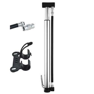 China Aluminum/Alloy Mountain Bike Accessories 130PSI High Pressure Bicycle Air Shock Portable Floor Pump For Bicycle, Scooter, Motorcycle for sale