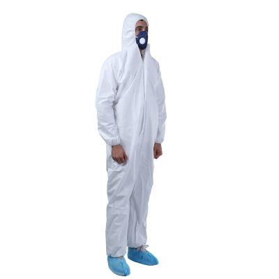 China Hood 50-65 GSM MT-CA02D Morntrip Anti-Static Disposable Isolation Coverall Microporous Elastic Type 5&6 1pc/bag, 50PCS/CTN for sale