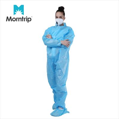 China Antistatic Nonwoven Isolation SMS Chemical Free Hood Type 5 Disposable Asbestos Inspection Coverall 50-65 GSM Morntrip Type 5&6 MT-CA01 for sale