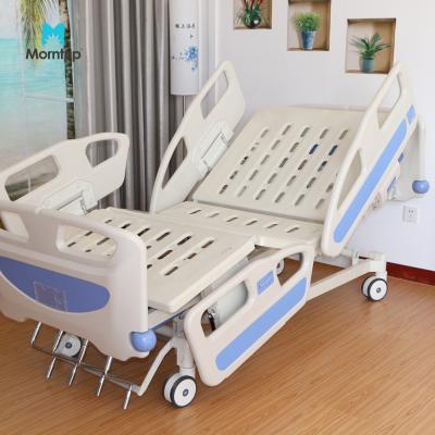 China High Quality Hot Selling Manual ABS Side Rail ABS Care Home Medical Hospital Bed With 4 Cranks for sale