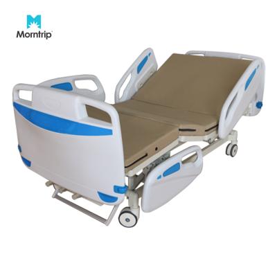 China ABS Hospital Ward Furniture Silent Wheel Maternity Manual Electric Triple Function Crank Medical Hospital Bed for sale