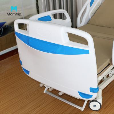 China Cheap Price Plastic ABS Siderail ICU Clinic Multifunctional Hospital Furniture Plastic Electric Manual Medical Bed for sale