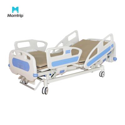 China ABS Hospital Elder Care Furniture ICU Electric Manual Bed 3 Different Functions Metal Portable Beds Types Of Hospital Beds for sale