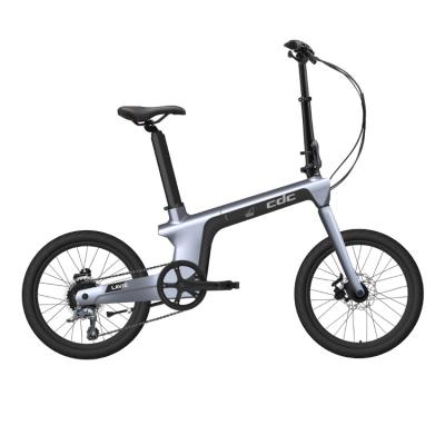 China Design 20inch Carbon Fiber Foldable 2021 New Hottest and Best Electric Bicycle Ebike Mini Folding E-Bike with 36V 350W for sale