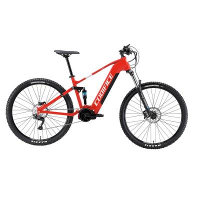 China 2023 Aluminum Alloy Battery Integrated Electric Mountain Bike For Adults Men Full Suspension for sale