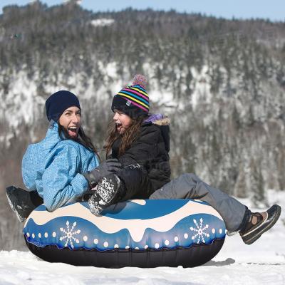 China Wholesale Custom Towable PVC Equipment Winter Products Sled Toys Plastic Inflatable Accessories Eco-Friendly Eco-Friendly Tube Sledding Blue Logo for sale