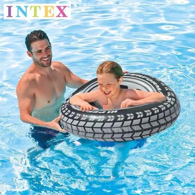 China Intex 59252 Intex 59252 Intex 59252 Inflatable Baby Swim Ring Trans Summer Swimming Pool Kid's Floater Inner Tube for sale