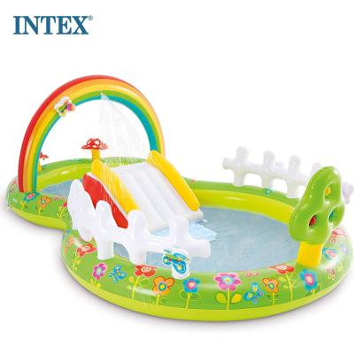 China Intex 57154 2.9M My Garden Play Water Entertainment Center Floating Water Park Pool Slide Intex 57154 My Garden Play Center for sale