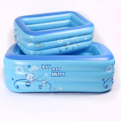 China Outdoor Rectangular Inflatable Pool Eco-Friendly Swimming Pool Family Size Eco-Friendly Inflatable Pool for sale