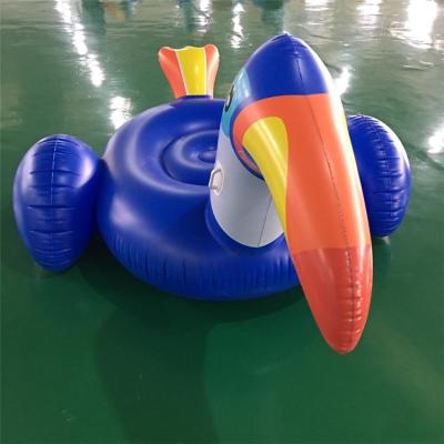 China New Fashion Kids Available Cute Blue Water Float Inflatable Swimming Pool Flamingo for sale