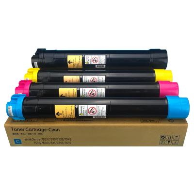 China Originalquality WorkCentre COMPATIBLE toner cartridge 7525 7530 7535 7545 for Xerox 7556 toner 7830 7835 7845 7855 for sale