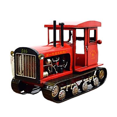 China Retro Tractor Model Creative Home Crafts Gift Imitation Antique Tractor Model Decorative Ornament for sale