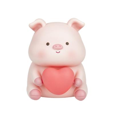 China Decorate Girl's Creative Gift Piggy Bank Cartoon Piggy Bank Best Selling Luminous Animal Piggy Bank for sale