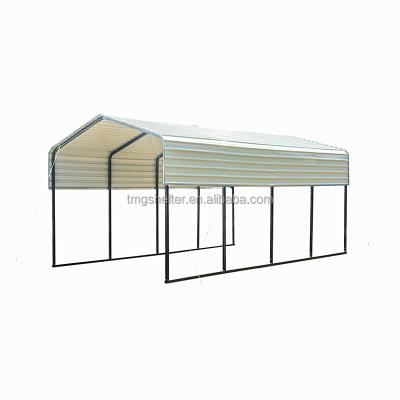 China Peak Top 2022 Hot Top Quality 2 Garage Car Parking Tent Parking Shed Metal Roof DOME FRAME CARPORT for sale