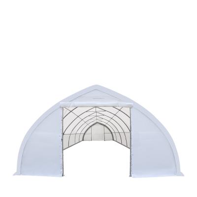 China Durable Heavy Duty 30' x 60' Peak Ceiling Warehouse carport Storage Shelter for sale