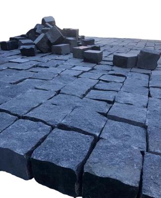 China Modern Outdoor Black Granite 10cmx10cmx5cm Garden Paving Cube Stone New G684 for sale