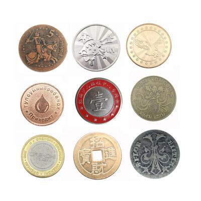 China Customized High Quality Wholesale Metal Electronic Game Token Coin Commemorative Coin for sale