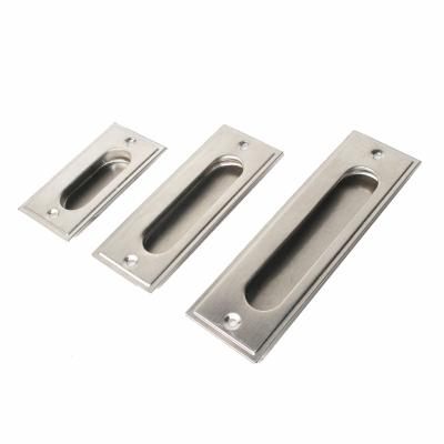 China Modern High Quality Hidden Embedded Handle Hidden Recessed Door Handles Stainless Steel Cabinet Cupboard Wardrobe Drawer Pull for sale