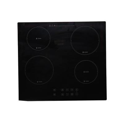 China Hotel Crystal Panel Copper Heating Plate High Quality Black Touch Control Induction Cooker for sale