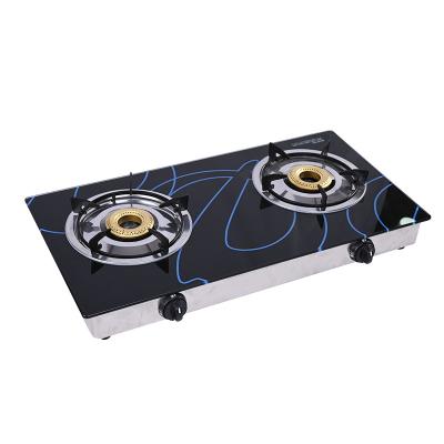 China Hot Selling Tempered Glass Modern Home Professional Hotel Stove Panel Natural Gas Stove for sale