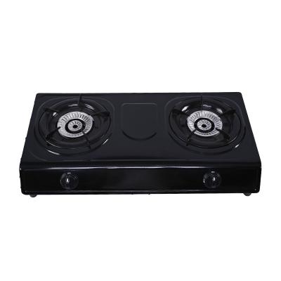 China Favorable Hotel Price Best Price Black And Gas Cooker Welcome Gas Cooker Stove 2 Burner for sale