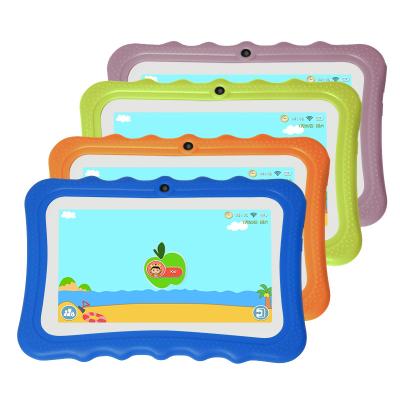 China Hard Fire 2021 Amazon Allwinner 7 Inch Quad Core 8G 1024*600 Rugged Smart Safety Leather Case Kids Learning Tablet PC For Kids for sale