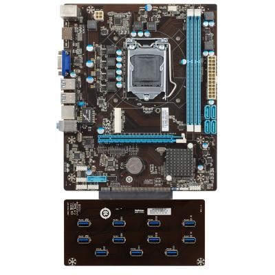 China LGA1151 B250 gladiators minig 11 usb mainboard support gpu b250 motherboard esonic motherboard for sale