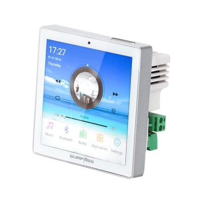 China Smart Home Theater System Mini 4inch Touch Screen Music Wall Panel WiFi Amplifier 4inch HD Audio Touch Screen for sale