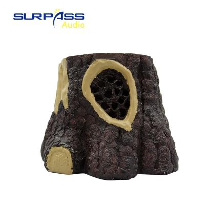 China IP44 Coaxial Wireless Loud Sound Tree Stump Waterproof Outdoor Speaker For Garden for sale