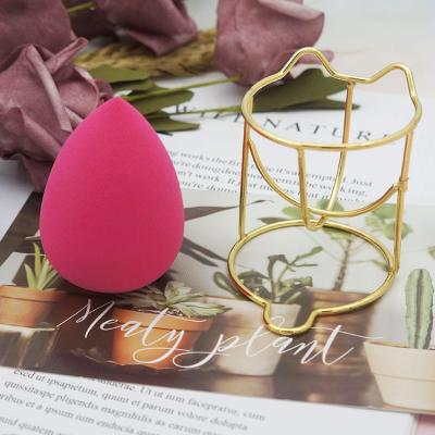 China Eco-friendly Steel Type Lovely Egg Tray Makeup Rack Sponge Holder HengSheng Cat Accessories for sale