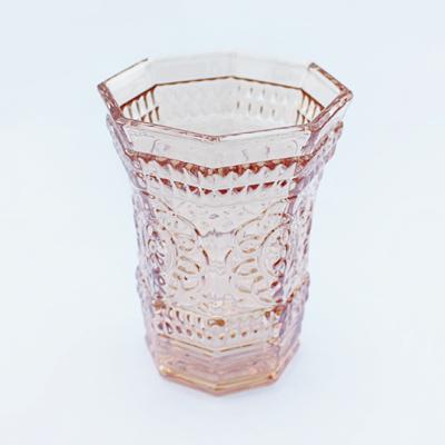 China Best Selling Home Decoration Products Large Transparent Machine Made Thick Drinking Glass for sale