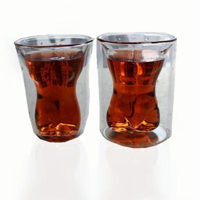 China New Body Shape Design Body Shape Tequila Shot Glass for sale