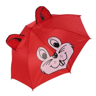 China Modern Cheap Animal Straight Head Gear Red Kid Child Child Small Umbrella Rain for sale