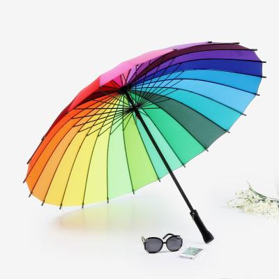 China 2022 Traditional Wholesale Rainbow Tie Dye 3 Colored Times Umbrellas for sale