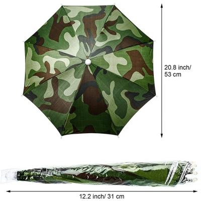 China High Quality 17 Inch Children Lifting Children Camouflage Hat Umbrella Wholesale for sale