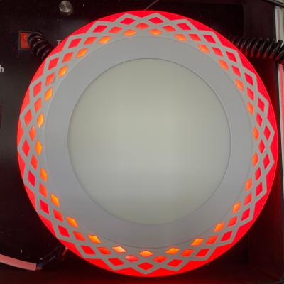 China DOUBLE COLOR LED PANEL DECORATION OUBO 2COLOR LOW PRICE SALE HIGH QUALITY WELL3+3W 6+3W 12+4W 18+6W for sale