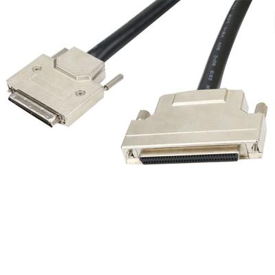 China DYTECH Computer SCSI68 HD68 Ultra 320 Pin Female To VHDCI 68 Pin System Interface Micro SCSI Male External Training Screw Cable for sale