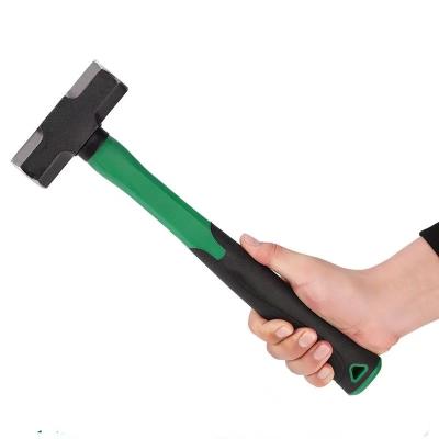 China Machinist Hammer Carbon Steel Double Face Sledgehammer With Fiberglass Handle for sale