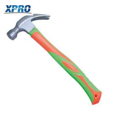 China High Quality Forged Fiber Handle Machinist Hammer Carbon Steel Claw Hammer for sale