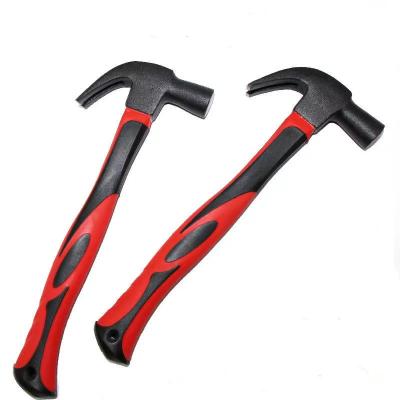 China Machinist Hammer Carbon Steel British Type Claw Hammer With Fiberglass Handle for sale