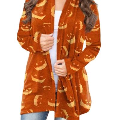 China Breathable MOOSH Printed Fashion Long Sleeve Knitted Autumn Halloween Outfit Dress For Women Halloween Dress for sale